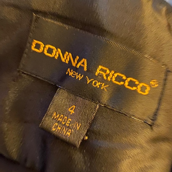 🥀 Silk Donna Ricco Ruffle Dress - Sz 4 - Picture 8 of 9